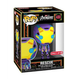 Rescue #480 Avengers Endgame Blacklight Target Exclusive Funko Pop in box