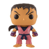 Dan #142 Street Fighter Funko Pop! out of box wearing his signature pink gi