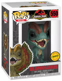 Dilophosaurus (Frill Tucked Down) #550 Jurassic Park Funko Pop! Chase in box
