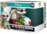 Jack Skellington in Snowmobile #104 Nightmare Before Christmas Funko Pop Rides box packaging