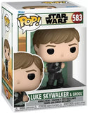 Luke Skywalker & Grogu #583 Star Wars The Book of Boba Fett Funko Pop! in display box