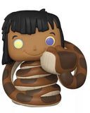 Mowgli with Kaa #987 Funko Pop! vinyl figure out of box, showing Kaa coiled around Mowgli