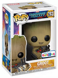 Groot with Bomb #263 Funko Pop in box with Toys R Us Exclusive sticker