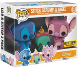 Stitch, Scrump & Angel Funko Pop! 3-Pack in display box