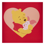 Winnie the Pooh and love letter artwork detail on the back of the Loungefly Mini-Backpack