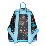 Loungefly Buzz Lightyear Star Command mini backpack Pixar EE exclusive all over print back view