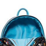 Themed liner of Loungefly Lightyear Star Command Buzz Lightyear Print Mini-Backpack EE Exclusive