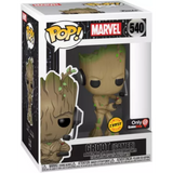 Gamer Groot #540 Marvel Funko Pop! Chase GameStop Exclusive in original window display box