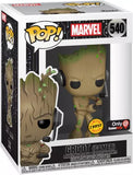 Groot #540 Funko Pop Marvel Gamer Chase GameStop Exclusive collectible in box