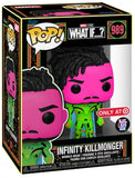 Infinity Killmonger #989 What If Funko Pop! & Tee Blacklight Target Exclusive packaging