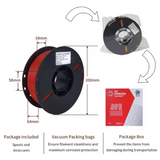 KINGROON PLA filament 1KG spool shown with sealed packaging and retail box