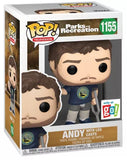 Andy With Leg Casts #1155 Parks and Rec Funko Pop TV in display box