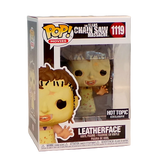 Leatherface #1119 The Texas Chainsaw Massacre Funko Pop Hot Topic Exclusive with black and white sticker in original box