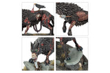 Painted example of Soulblight Gravelords Dire Wolves 91-45 miniatures (supplied unpainted)