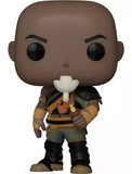 Out-of-box Titus Funko Pop #1536 holding weapon from Rebel Moon