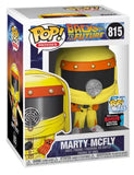 Marty McFly #815 Funko Pop! Movies — figure in retail display box, Radiation Suit 2019 Fall Convention Exclusive
