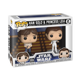 Han Solo and Princess Leia Star Wars Funko Pop 2-Pack in box