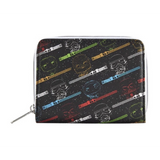 Star Wars lightsaber AOP Funko wallet front view colorful design