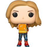 Captain Marvel With Lunch Box #444 Funko Pop GITD out of box