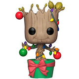 Groot #399 Marvel Funko Pop Holiday With Lights and Ornaments out of box