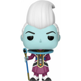 Whis 317 Dragon Ball Super Funko Pop out of box with staff and halo ring design