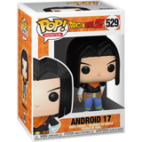 Android 17 529 Dragon Ball Z Funko Pop in box with Red Ribbon outfit