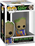 Groot With Cheese Puffs #1196 Funko Pop I Am Groot collectible in box