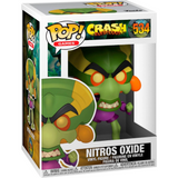 Nitros Oxide #534 Crash Bandicoot Funko Pop! figure displayed in original box