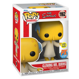Glowing Mr Burns #1162 Simpsons Funko Pop inside its display box