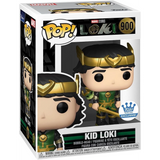 Kid Loki #900 Marvel Loki Funko Pop Metallic Funko Exclusive figure in box with Alligator Loki