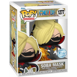 Soba Mask #1277 One Piece Funko Pop! Animation Special Edition shown in box