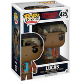 Lucas #425 Stranger Things Funko Pop! TV figure displayed in original window display box