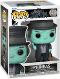 Phineas #1432 Funko Pop! Disney Haunted Mansion — figure in retail window display box.