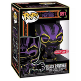 Black Panther #891 Marvel Funko Pop Black Light Target Exclusive in box