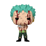 Roronoa Zoro #1496 One Piece Hot Topic Exclusive Funko Pop! out of box battle-damaged version