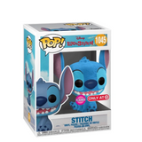 Stitch #1045 Flocked Lilo & Stitch Funko Pop in display box