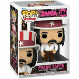Frank Zappa #264 Zappa Funko Pop Rocks figure in box wearing hat mustache and long hair
