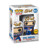 Evel Knievel wearing helmet #62 Evel Funko Pop! Icons Chase Version figure in box