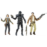 Death Trooper Cassian Andor Jyn Erso Rogue One Star Wars 6 inch Black Series figures out of box