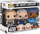 Lobot Ugnaught and Bespin Guard Star Wars Funko Pop Walmart Exclusive 3-Pack in box