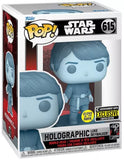 Holographic Luke Skywalker #615 Return of the Jedi 40th Gitd EE Exclusive Funko Pop! in box