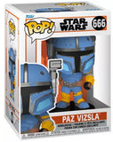Paz Vizsla #666 Star Wars The Mandalorian Funko Pop! in display box