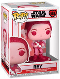 Rey #588 Star Wars Valentines Funko Pop in display box