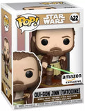 Qui-Gon Jinn #422 Star Wars Tatooine Funko Pop! Amazon Exclusive in display box