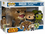 Rancor with Luke Skywalker and Slave Oola Star Wars Deluxe 3 Pack Funko Pop PX Exclusive vinyl figures out of box