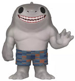 King Shark #1114 The Suicide Squad Funko Pop! Movies out of box full view with grin and shorts