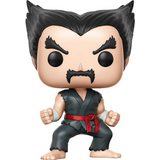 Heihachi #200 Tekken Funko Pop! out of box with black martial arts gi, red belt, wrapped wrists, and fighting stance