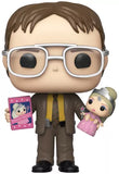 Dwight Schrute With Princess Unicorn Doll #1009 Funko Pop out of box