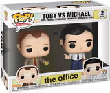 Toby vs Michael The Office Funko Pop 2 Pack inside display box