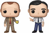 Toby vs Michael The Office Funko Pop 2 Pack figures out of the box side by side